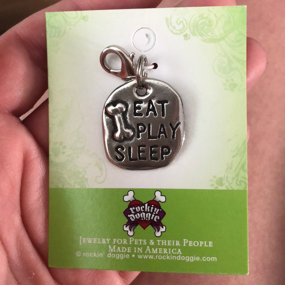 NWT Rockin Doggie Eat Play Sleep charm